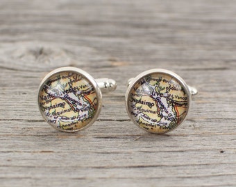 Vancouver  Map Cuff links