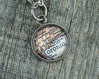 Toronto Map necklace
