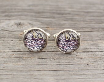Ottawa Map Cuff links