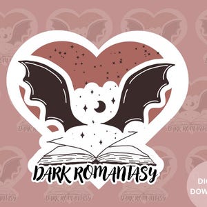 40 Romantasy Digital Stickers Bundle - Fantasy Romance Goodnotes Sticker Pack - Dark Romance Gift for Book Lovers Spicy Romance Smut Readers image 8