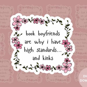 40 Romantasy Digital Stickers Bundle - Fantasy Romance Goodnotes Sticker Pack - Dark Romance Gift for Book Lovers Spicy Romance Smut Readers image 6