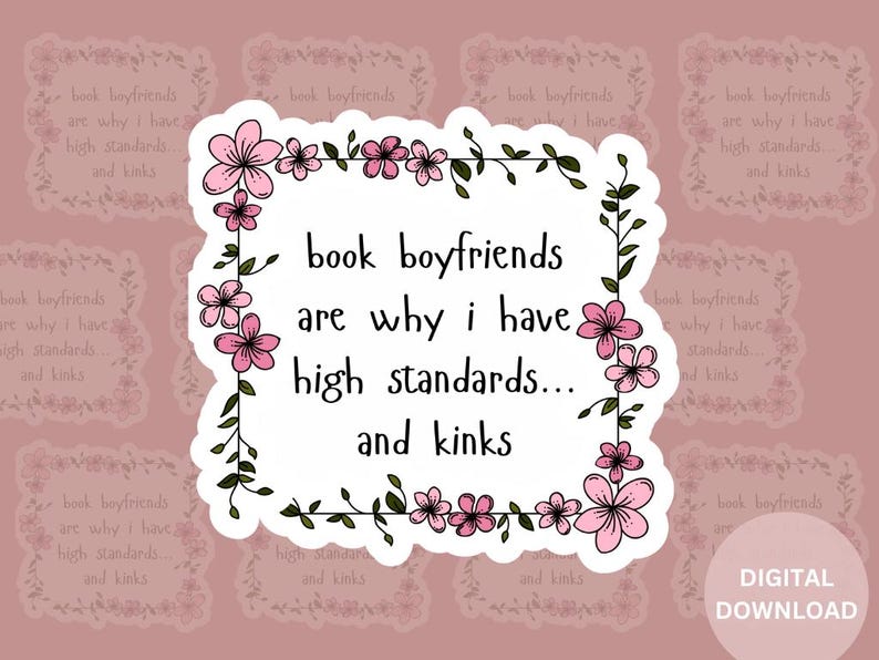 40 Romantasy Digital Stickers Bundle - Fantasy Romance Goodnotes Sticker Pack - Dark Romance Gift for Book Lovers Spicy Romance Smut Readers image 6
