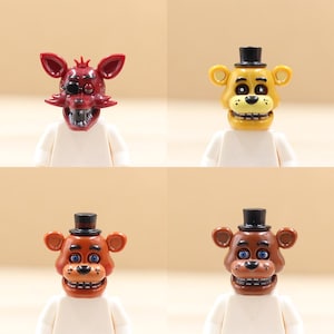 Custom UV Printed Mini figure Parts - Pop Trendy Video Character Head Only - Minifigure NOT included