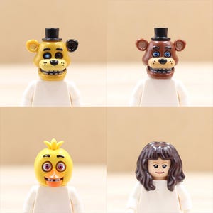 Custom UV Printed Mini figure Parts - Pop Trendy Video Character Head Only - Minifigure NOT included