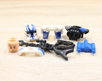 Custom UV Printed Star Wars Mini figure Upgrade Kit - 501st Clone Sergeant - Minifigure Not included !!