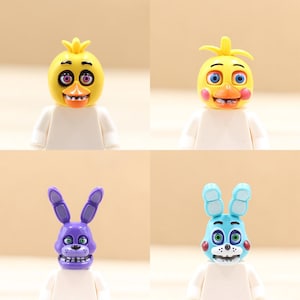 Custom UV Printed Mini figure Parts - Pop Trendy Video Character Head Only - Minifigure NOT included