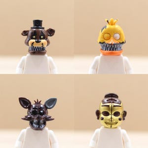 Custom UV Printed Mini figure Parts - Pop Trendy Video Character Head Only - Minifigure NOT included