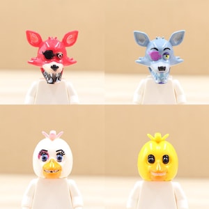 Custom UV Printed Mini figure Parts - Pop Trendy Video Character Head Only - Minifigure NOT included