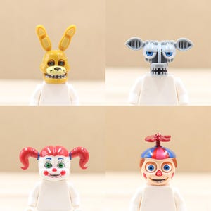 Custom UV Printed Mini figure Parts - Pop Trendy Video Character Head Only - Minifigure NOT included