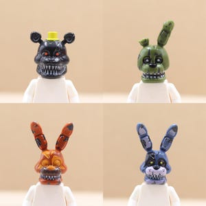 Custom UV Printed Mini figure Parts - Pop Trendy Video Character Head Only - Minifigure NOT included