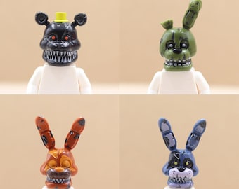 Custom UV Printed Mini figure Parts - Pop Trendy Video Character Head Only - Minifigure NOT included