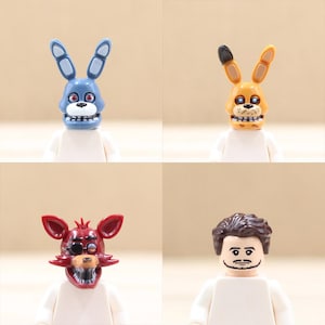 Custom UV Printed Mini figure Parts - Pop Trendy Video Character Head Only - Minifigure NOT included