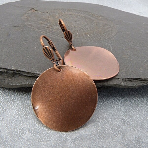 Copper Earrings Etsy