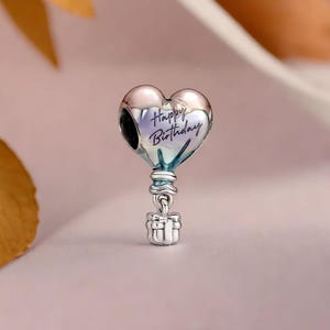 Hot Air Balloon Charm Happy Birthday Jewellery  Stunning New Designs with Free Delivery Special Occasions Gifts for Her Birthday Charm