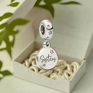 Forever Sisters Dangle Charm Cherished Sisterly Bonds Explore Unique Silver Family Charms Perfect Gifts for Sisters