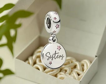 Forever Sisters Dangle Charm Cherished Sisterly Bonds Explore Unique Silver Family Charms Perfect Gifts for Sisters
