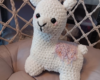 Alpaca Amigurumi • Crochet Alpaca Plush • Handmade Stuffed Animal • Kawaii Plush Toy • Gift for Kids & Adults • Crochet Toy