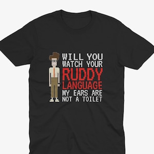 Mina öron är inte en toalett - Moss IT Crowd T-shirt - Moss IT Crowd, Douglas Reynholm T-shirt, Reynholm Industries, It Crowd T-shirt, It Crowd-present