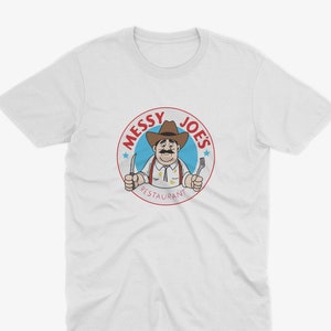 Messy Joe&#39;s IT Crowd T Shirt - IT Crowd T Shirt, Moss IT Crowd, Reynholm Industries Tee, It Crowd Tee, It Crowd Gift, Messy Joes Restaurant