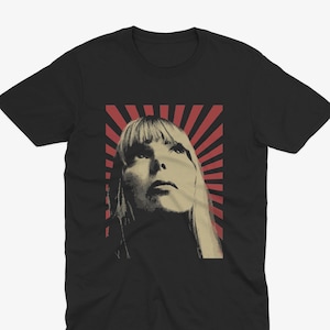 Retro Joni Mitchell Graphic Tee - Kultige Musiklegende der 70er Jahre Vintage-inspiriertes Design, Joni Mitchell T-Shirt, Joni Mitchell-Shirt