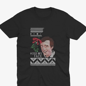 Christmas Alan Partridge Kiss My Face T Shirt - Alan Partridge T Shirt, Funny Retro tv Show Shirt, Alan Partridge Quote, Alan Partridge Art