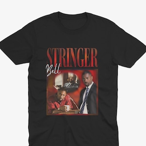 Stringer Bell Retro Homage T Shirt – The Wire T Shirt, Stringer Bell T Shirt, The Wire TV Show, Jimmy Mcnulty, The Wire TV Show Tee