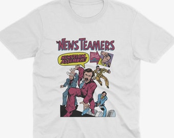 Anchorman Newsteam Assemble - Ron Burgundy T Shirt - Will Ferrell T Shirt, Anchorman T Shirt Anchorman Quote Tee, Will Ferrell Movie
