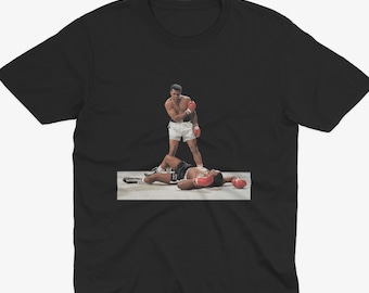 Muhammad Ali Legend Shirt, &#39;The Greatest&#39; Boxing Knockout Tee, Muhammad Ali tribute T Shirt, Inspired by Muhammad Ali & Sonny Liston