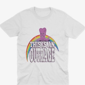 Tony Harrison &#39;This Is An Outrage&#39; The Mighty Boosh T Shirt, Mighty Boosh Gift, Howard Moon Vince Noir, Old Gregg, Mighty Boosh Art