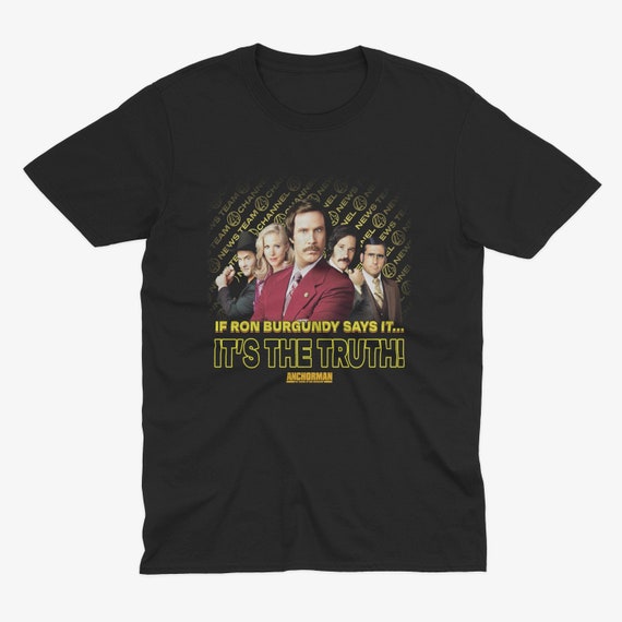 Anchorman Ron Burgundy T Shirt - Will Ferrell T Shirt, Anchorman T Shirt  Anchorman Tee, Will Ferrell Tee Anchorman Movie Tee Funny Anchorman - Etsy  Canada