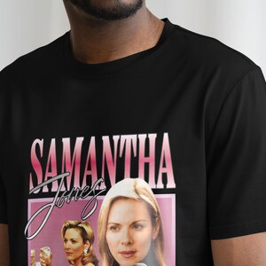 Samantha Jones Retro Tribute Tee, Iconic Sex and the City Character, SATC T Shirt, Sex and The City T Shirt, Samantha Jones Homage image 3