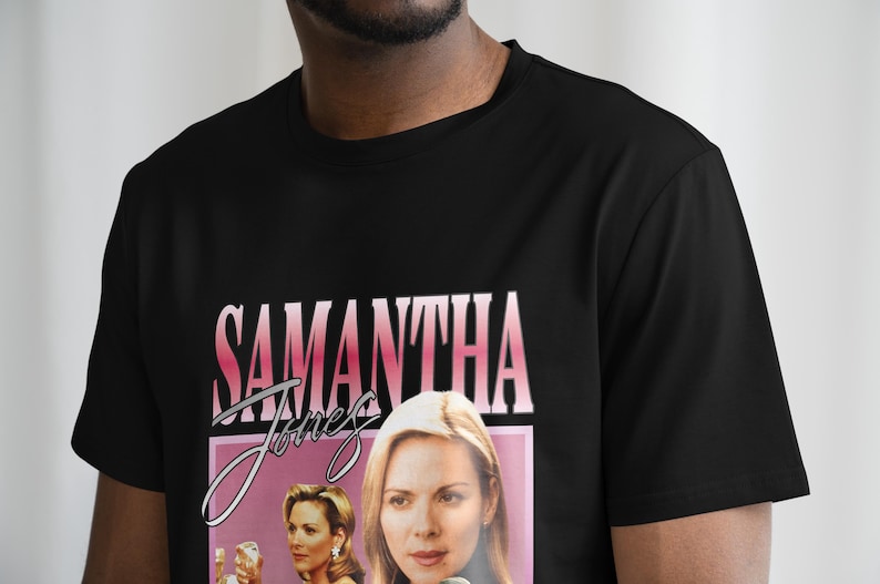 Samantha Jones Retro Tribute Tee, Iconic Sex and the City Character, SATC T Shirt, Sex and The City T Shirt, Samantha Jones Homage image 3