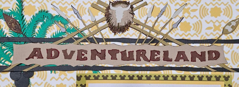 Adventureland Scrapbooking Layout - Etsy