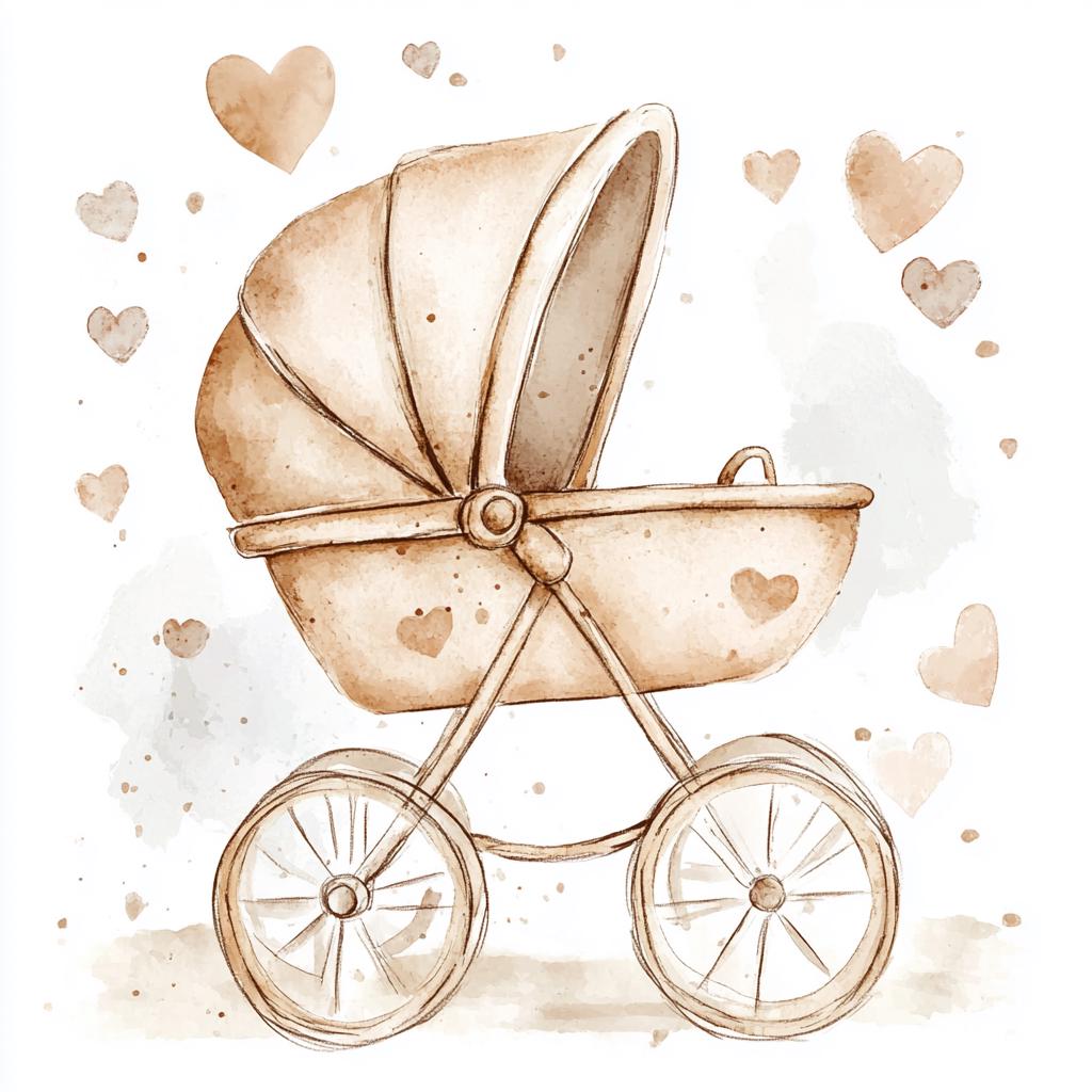 200 Watercolor Neutral Baby Shower Clipart - Newborn Bundle, Baby, Boy ...