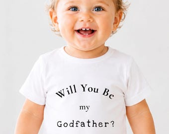 Regalo para proponer ser padrino/madrina: Traje de bautizo "¿Quieres ser mi padrino/madrina?"