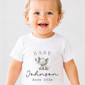 Grenouillère personnalisée : Tenue de sortie de maternité « Bonjour le monde », cadeau de naissance personnalisé