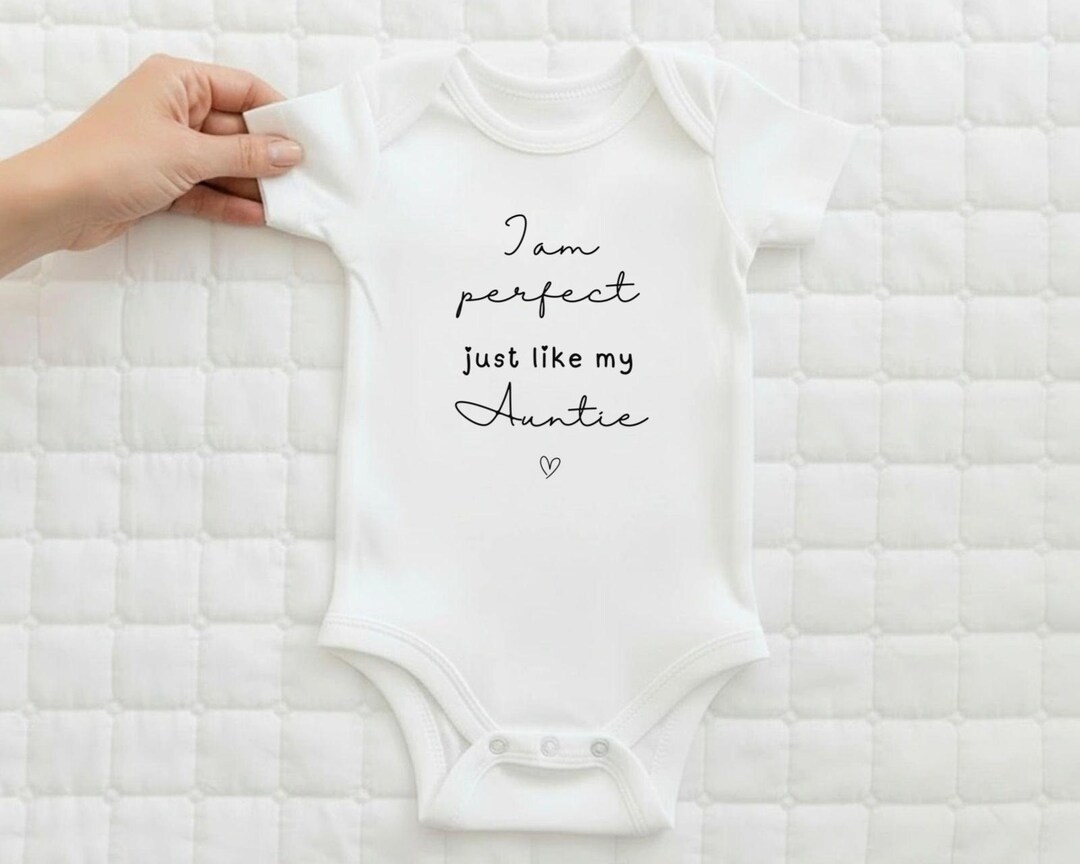 Perfect Like My Auntie Baby Grow: Baby Gift for New Aunty - Etsy Canada