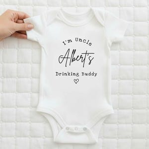 Uncle Drinking Buddy: Funny Baby Gift From Niece Or Nephew Clothes