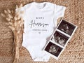 Personalised Pregnancy Reveal Babygrow: Pregnancy Announce Baby Coming Soon