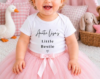 Aunties Little Bestie Baby Grow: Best Friend Pregnancy Announcement Gift