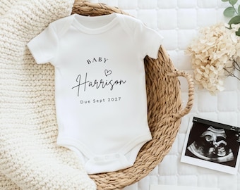Personalised Baby Announcement: Pregnancy Reveal Gift For Grandparents And Family