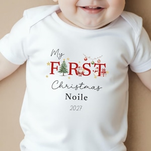 My First Christmas Outfit, Cute Baby Christmas Gift, Baby&#39;s First Holiday Clothes, Newborn Xmas Celebration Outfit