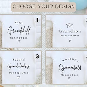 First Grandchild Baby Announcement: Pregnancy Reveal Gift For New Grandparents image 5