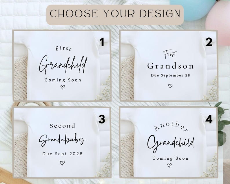 First Grandchild Baby Announcement: Pregnancy Reveal Gift For New Grandparents image 5