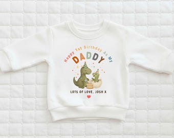 Happy First Birthday As My Daddy: Personalised Dinosaur Gift For A New Dad