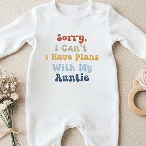 Personalisierte Baby wachsen Geschenk für Tante, benutzerdefinierte Andenken Neugeborene Weste, einzigartige Babykleidung Geschenk, süßer Babystrampler für Tante, niedliches Geschenk
