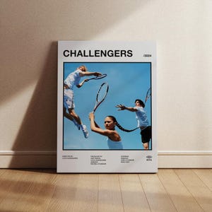 Challengers Movie Poster, Challengers Poster, Challengers Print, Minimalist Movie Poster, Wall Print, Wall decor