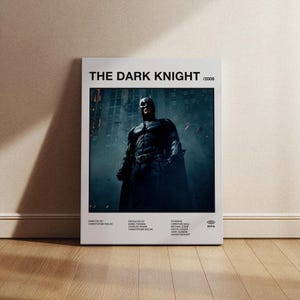 The Dark Knight Film Poster, The Dark Knight Film Druck, Druck, Wanddekoration, Poster digitaler Download