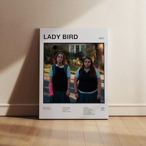 Poster del film Lady Bird, Poster di Lady Bird, Stampa di Lady Bird, Poster minimalista del film Lady Bird, Stampa murale di Lady Bird, Decorazione murale di Lady Bird