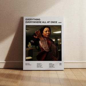 Everything Everywhere All at Once Movie Poster, Minimalist Movie Poster, Wall Print, Wall decor